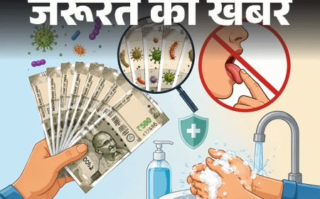 जरूरत की खबर- नोटों पर हैं जर्म्स और बैक्टीरिया:उसे थूक लगाकर न गिनें, गिनकर साबुन से हाथ धोएं, बचाव के लिए 10 सावधानियां