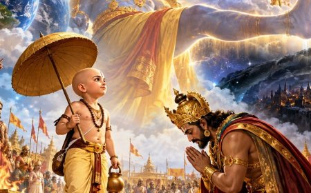 भगवान विष्णु के वामन अवतार की जयंती आज:राजा बलि का अहंकार दूर करने के लिए बच्चे का रूप लिया और तीन पग में नाप दिए तीनों लोक
