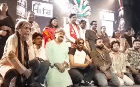रोहतक फिल्म फेस्टिवल में एक्टर रणदीप हुड्डा का देसी अंदाज:युवाओं से बोले- कलेजा पाटैन नै हो रहा; किमै न किमै जरूर होवेगा
