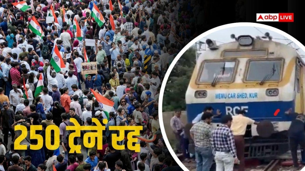 CJP Protest: रेलवे ने रद्द कर दी 250 से ज्यादा रेल, सभी मेल-एक्सप्रेस ट्रेनें प्रभावित