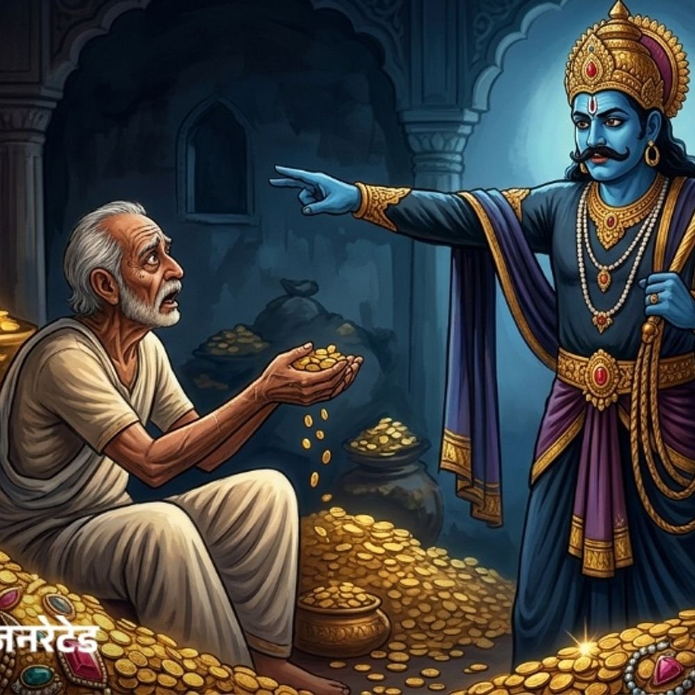कहानी- लालची व्यक्ति के प्राण लेने पहुंचे यमराज:पैसा कमाएं, लेकिन ये 10 बातें भी ध्यान रखें, वरना बाद में पछताना पड़ सकता है
