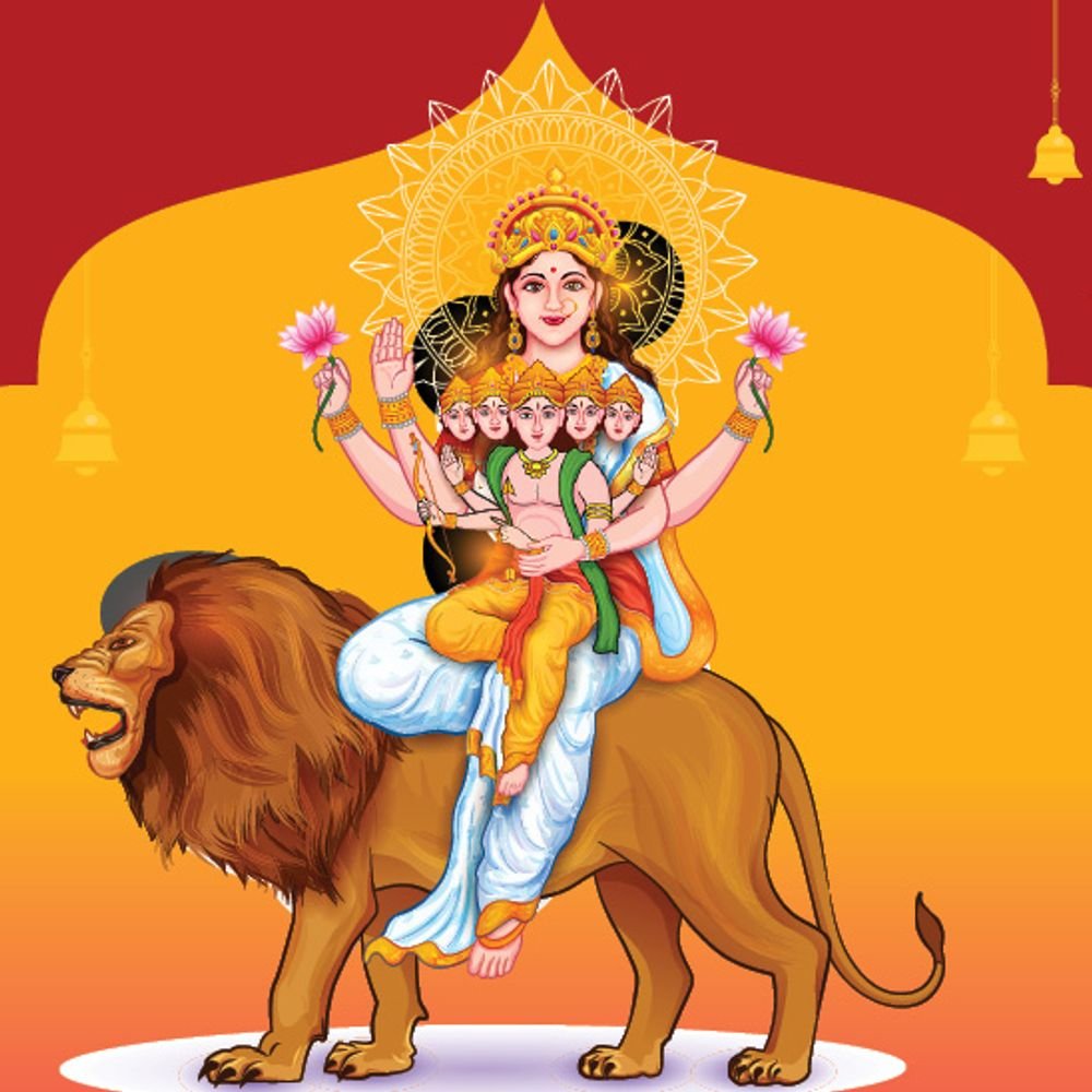 नवरात्रि का पांचवा दिन:आज करें देवी दुर्गा के पांचवें स्वरूप स्कंदमाता की पूजा, केले और मिठाई का भोग लगाएं