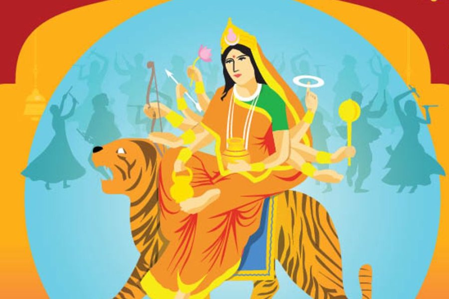 नवरात्रि का चौथा दिन:आज करें देवी कुष्मांडा की पूजा, माता को चढ़ाएं शुद्ध घी से बने मालपुए और कद्दू के पेठे